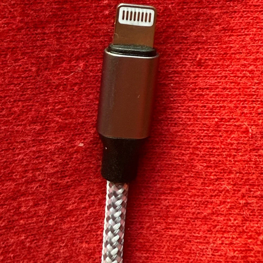 (3) 6’ iPhone Chargers. Braided USB Lightning Charging cables. 2 are brand new.